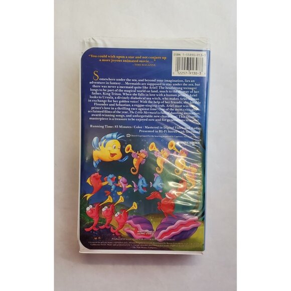 The Little Mermaid VHS Tape - Walt Disney Classics - Picture 2 of 6